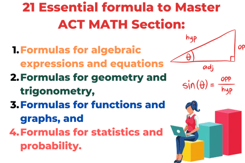 ACT MATH SECTION : 21 essential formula you need to know