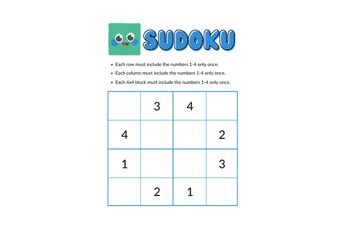 Sudoku Puzzle: Test you math skills solve in 60 sec